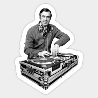MR. ROGERS - Dj Turntables hip-hop Sticker
